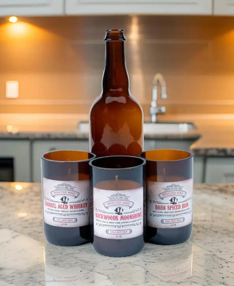 Rescued Wine Candles
