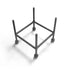 Black metal coaster stand holder for square stone drink coasters